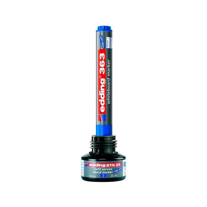 Tinta Rotulador Edding Pizarra Blanca Btk-25 Color Azul Bote 25 mL 4