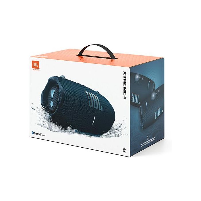 JBL Altavoz Bluetooth Portátil Xtreme 4 Estéreo, Resistente al Agua IP67, Azul, Autonomía 24h, Bluetooth 5.3, Potencia 30W, Batería Recargable 9