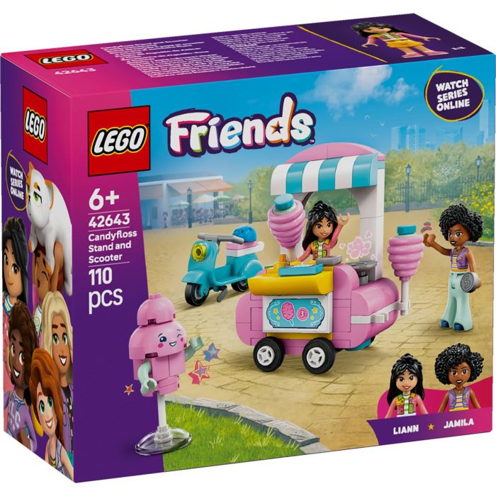 LEGO Friends 42643 - Puesto de Algodón de Azúcar y Moto, Set de Construcción con 2 Minipersonajes y Accesorios. Edad +6 años. 9
