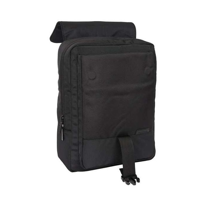 Mochila Safta Con Solapa Portatil 13,3''+Usb F.C. Barcelona Premium Black 120x290x390 mm 3