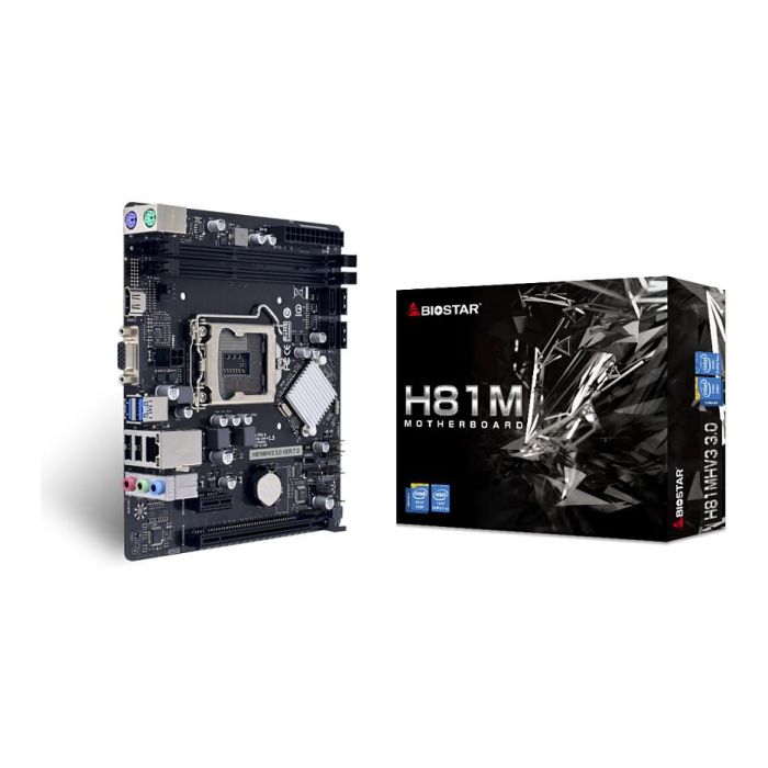 BIOSTAR H81MHV3 V3.0 H81.S1150.mATX.DDR3 Placa Base para PC Intel LGA 1150 DDR3-SDRAM Micro ATX 3 BIOSTAR H81MHV3 V3.0 H81.S1150.mATX.DDR3 Placa Base para PC Intel LGA 1150 DDR3-SDRAM Micro ATX 3