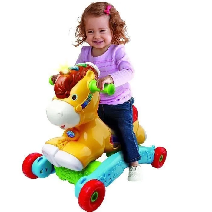 Vtech P'Tit Galop, My Pony Basculo caballo balancín y portador 2 en 1 con ruedas - Idioma francés 1 Vtech P'Tit Galop, My Pony Basculo caballo balancín y portador 2 en 1 con ruedas - Idioma francés 1