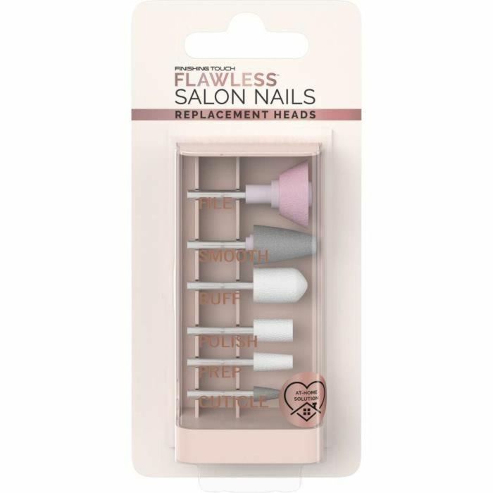 Flawless Finish FLA5010724525586 Set de 6 Cabezales de Recambio para Manicura y Pedicura Uñas Impecables FLAWLESS ACABADO