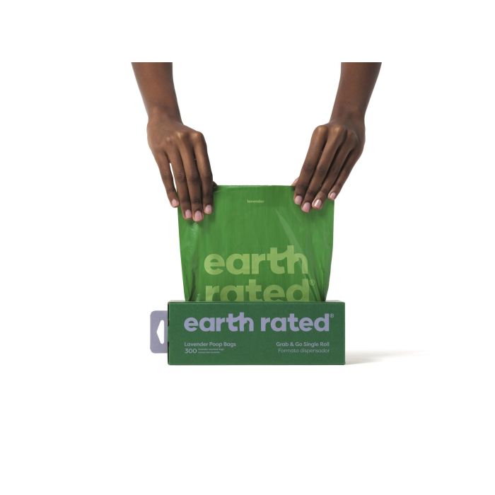 Earth Rated Bolsas para Caca de Perro 300 Unidades, Extra Resistentes, Anti-fugas, 65% Recicladas, Lavanda 0 Earth Rated Bolsas para Caca de Perro 300 Unidades, Extra Resistentes, Anti-fugas, 65% Recicladas, Lavanda 0