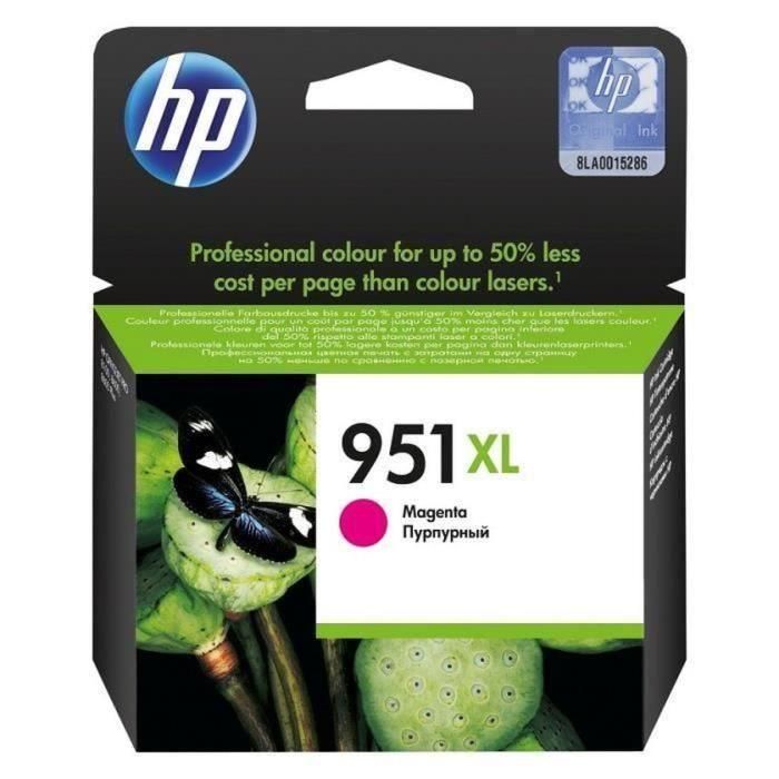 Cartucho de tinta original de alta capacidad magenta HP 951XL para HP OfficeJet Pro 251dw / 276dw / 8100/8600 (CN047AE)