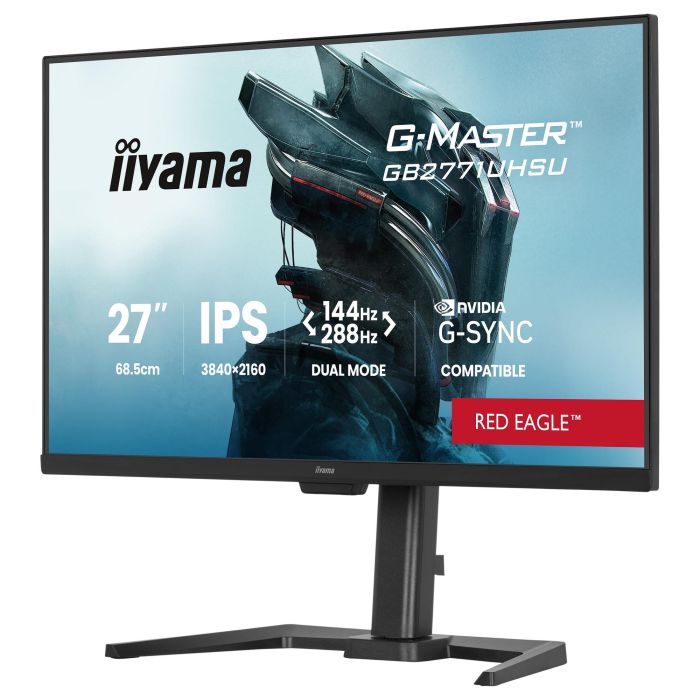 iiyama G-MASTER GB2771UHSU-B1 Monitor Gaming 27" 4K UHD 144Hz IPS 0.8ms HDMI 2.1 DisplayPort USB Hub Negro 1