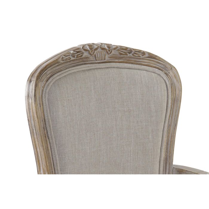 DKD Home Decor Silla Tradicional Marron Beige 57 x 94 x 57 cm (2 Unidades) 2