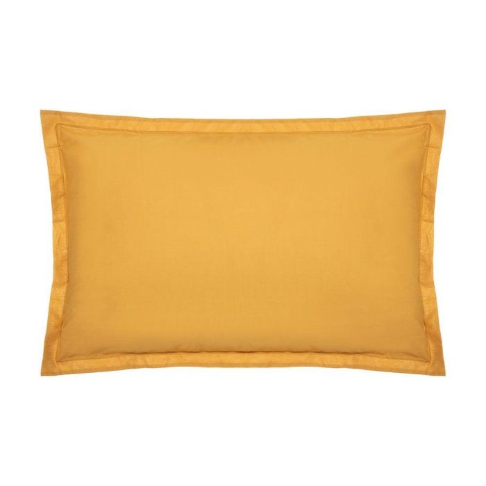 Atmosphera Funda de almohada de algodón color mostaza 70 x 50 cm Atmosphera Funda de almohada de algodón color mostaza 70 x 50 cm