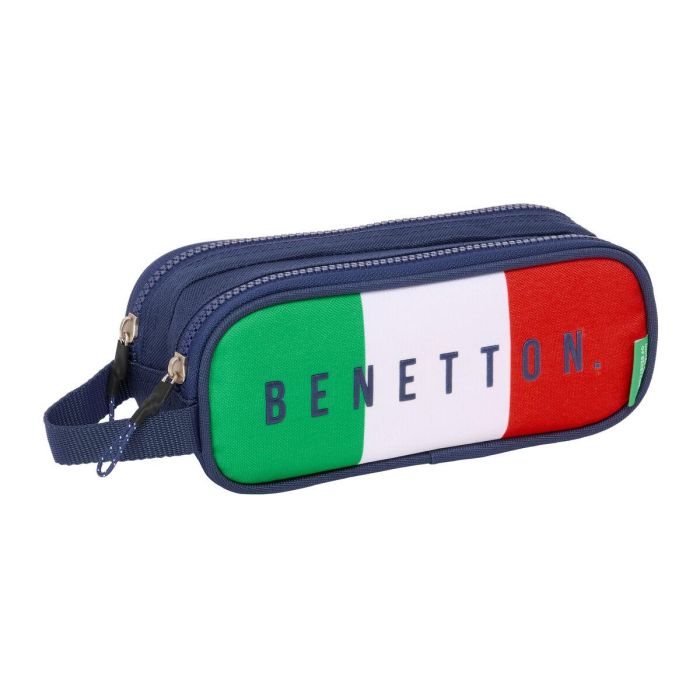 Portatodo Doble Benetton Flag Azul marino 21 x 8 x 6 cm