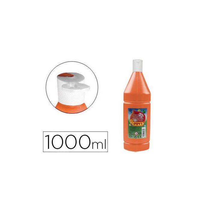 Tempera Liquida Jovi Escolar 1000 mL Naranja