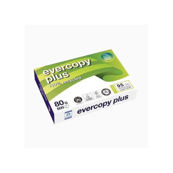 Papel Reciclado A4 Clairefontaine Evercopy Plus 80G 500H