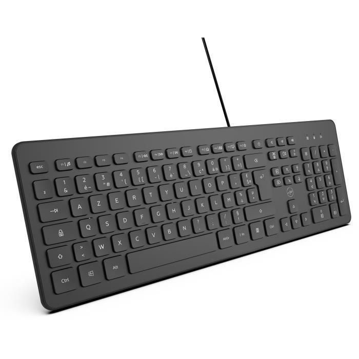 MOBILITY LAB ML304250 - Teclado empresarial para PC con cable con 2 concentradores USB integrados - Negro MOBILITY LAB ML304250 - Teclado empresarial para PC con cable con 2 concentradores USB integrados - Negro