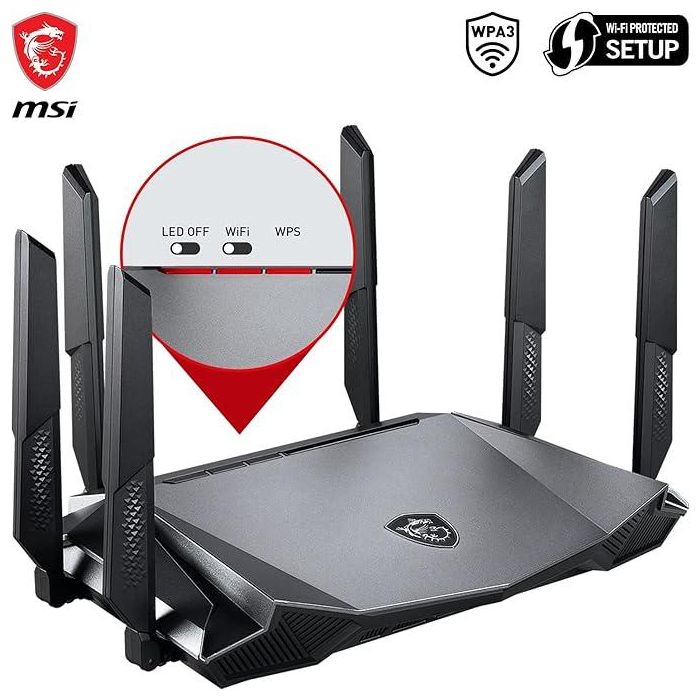 Router MSI RadiX AX6600 Gigabit Ethernet 1