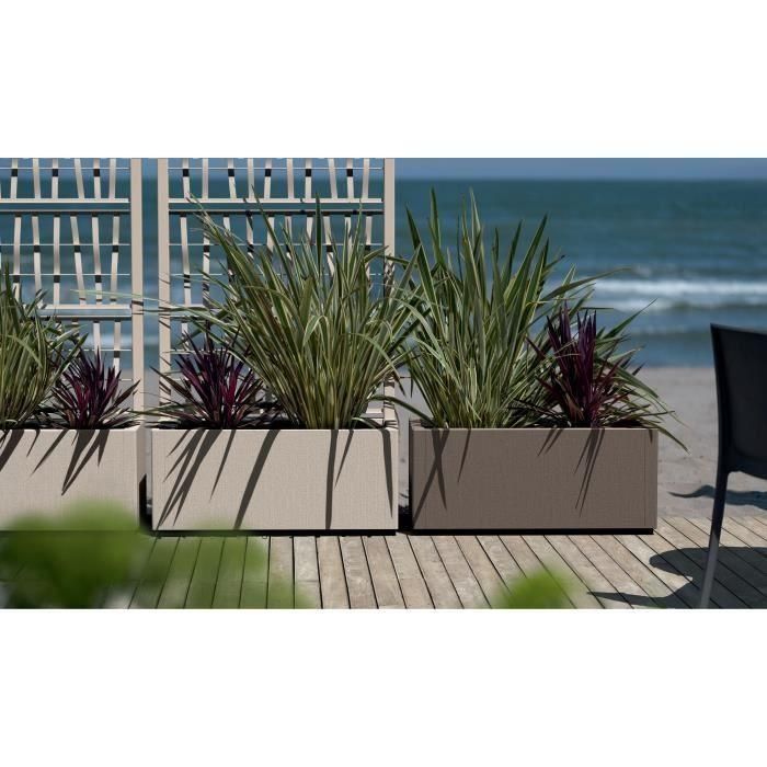 Jardinera Ethica rectangular 80 cm grafito 1 Jardinera Ethica rectangular 80 cm grafito 1