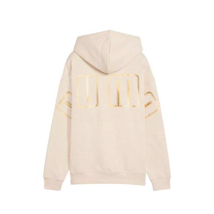 Sudadera con Capucha Mujer Puma Maximal Metallic Beige 3