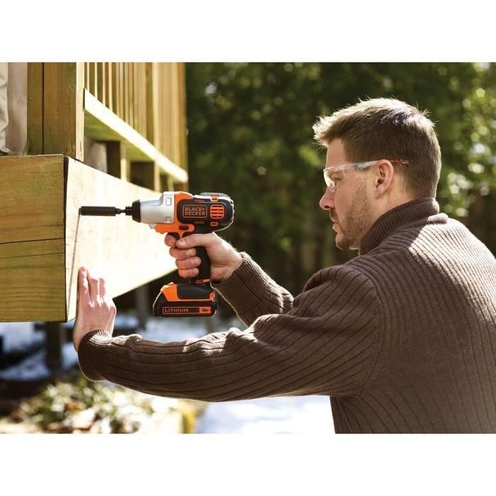 BLACK + DECKER - Taladro-Atornillador MultiEvo a batería 18V 1,5Ah + Cargador - MT218K-QW - Herramienta con cabezal intercambiable 3 BLACK + DECKER - Taladro-Atornillador MultiEvo a batería 18V 1,5Ah + Cargador - MT218K-QW - Herramienta con cabezal intercambiable 3