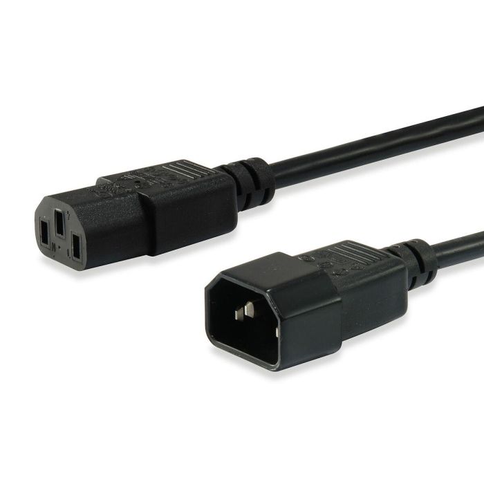 Equip Cable Alargador Alimentación IEC Macho a Hembra 1.8 Metros 2 Equip Cable Alargador Alimentación IEC Macho a Hembra 1.8 Metros 2