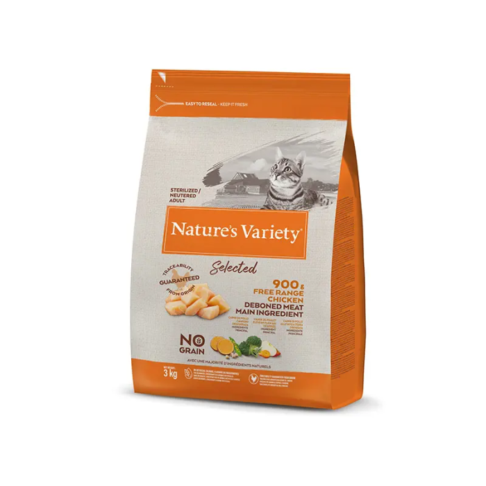 Nature'S V Select Feline Adult Steril Pollo 3 kg