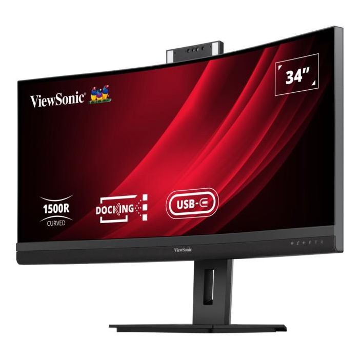 Viewsonic VG3457CV Monitor Curvo de 34" UWQHD (3440x1440) VA 100Hz 5ms con USB-C, HDMI, DisplayPort y LAN 2