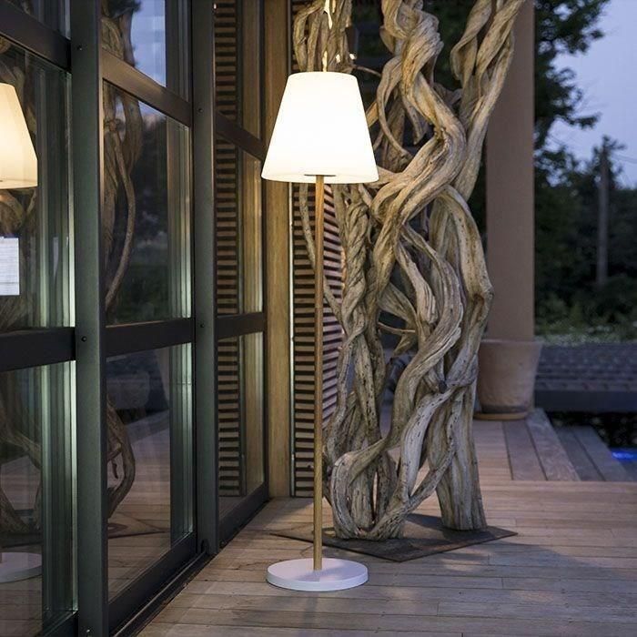 Lámpara de pie solar y recargable - LUMISKY - STANDY WOOD SOLAR - Al. 150 cm - LED blanco cálido regulable 2 Lámpara de pie solar y recargable - LUMISKY - STANDY WOOD SOLAR - Al. 150 cm - LED blanco cálido regulable 2