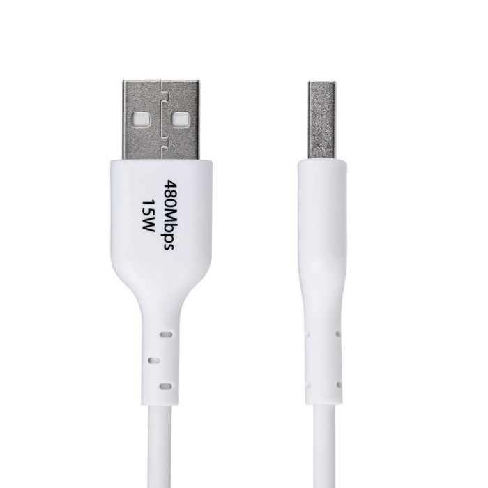Cable USB Startech USB2AC1MNCWHE Blanco 1 m 4 Cable USB Startech USB2AC1MNCWHE Blanco 1 m 4
