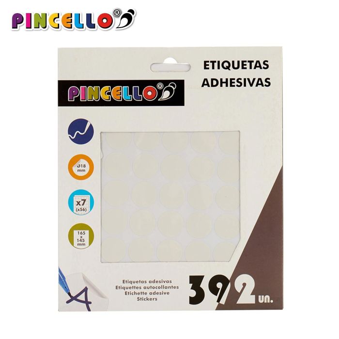 Etiquetas Adhesivas Diam 18Mm 7 Pag Pincello (120 Unidades) 1 Etiquetas Adhesivas Diam 18Mm 7 Pag Pincello (120 Unidades) 1
