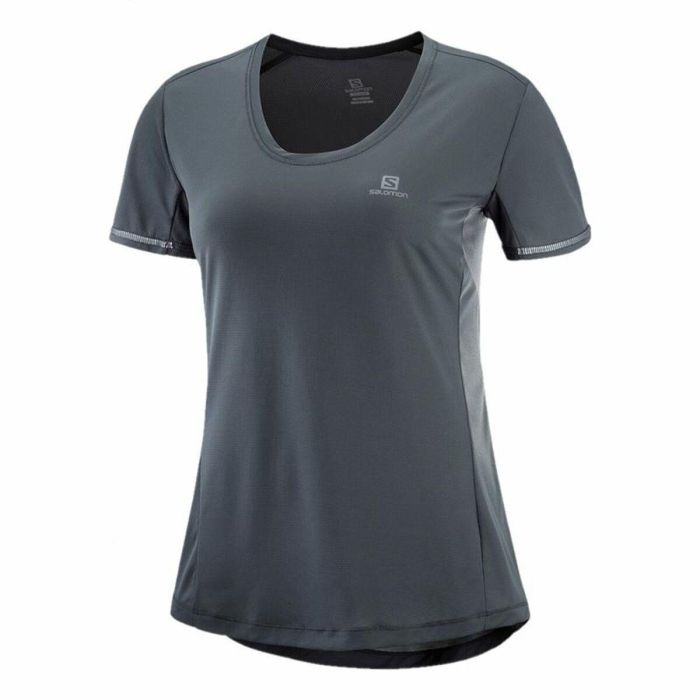 Camiseta de Manga Corta Mujer Salomon Agile Gris oscuro XS 0 Camiseta de Manga Corta Mujer Salomon Agile Gris oscuro XS 0