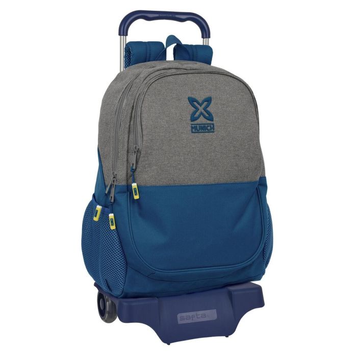 Mochila Escolar con Ruedas Munich Street Azul Gris 32 x 44 x 16 cm 0 Mochila Escolar con Ruedas Munich Street Azul Gris 32 x 44 x 16 cm 0