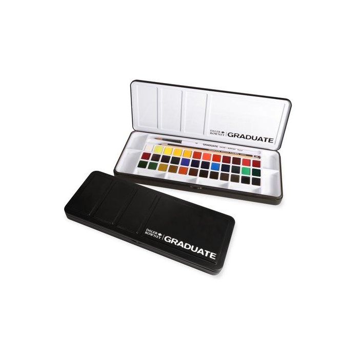 Acuarelas Daler Rowney Graduate Estuche De 36 (Medio Godets) (Set de 3)