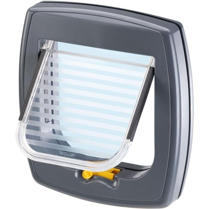 Puerta para gatos - FERPLAST - Columpio 1 - 21,5 x 5 x 24 cm - Gris 2 Puerta para gatos - FERPLAST - Columpio 1 - 21,5 x 5 x 24 cm - Gris 2