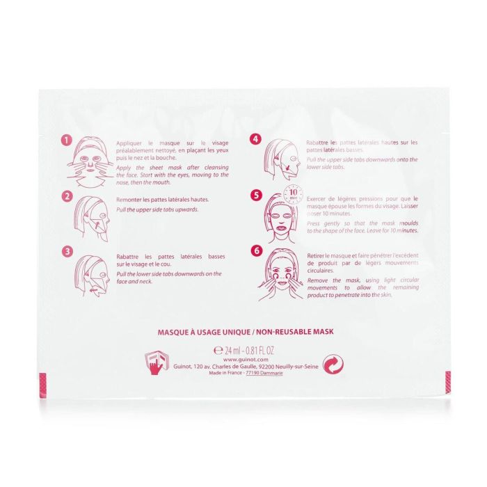 Mascarilla Facial Guinot Eclat Lifting 4 Unidades 2 Mascarilla Facial Guinot Eclat Lifting 4 Unidades 2