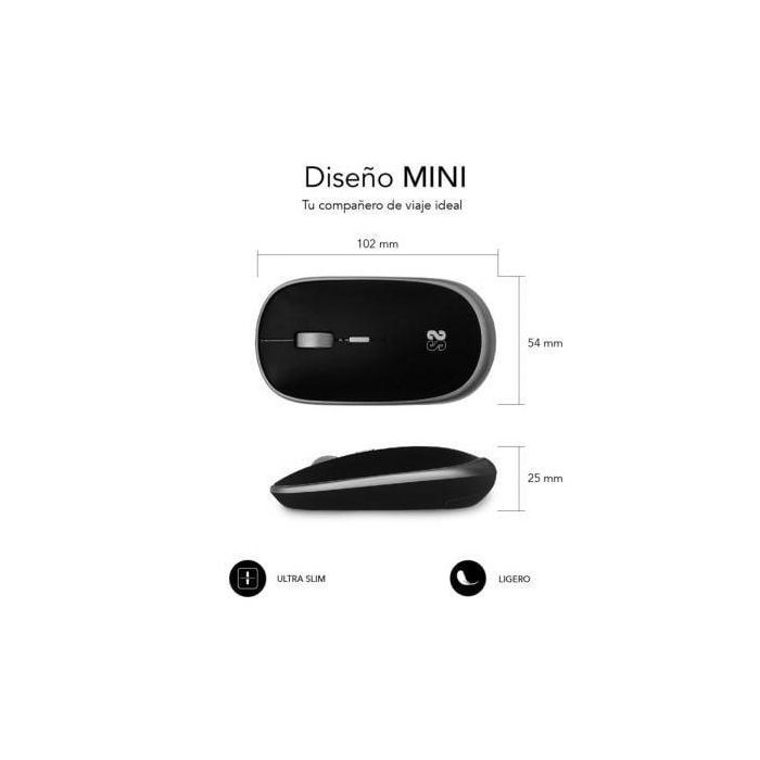 SUBBLIM Raton Wireless Mini Mouse Space Grey 2