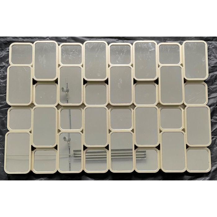 DKD Home Decor Espejo Moderno Blanco 4 x 60 x 90 cm (2 Unidades) 2