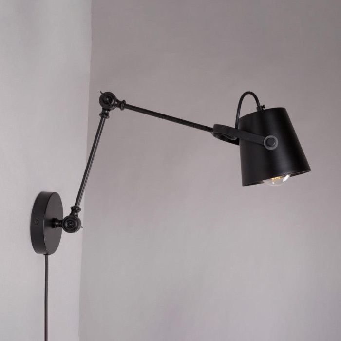 SKD-W1014 Aplique de Pared Le Havre Orientable y Ajustable E14 para Iluminación Interior Salón Dormitorio o Rincón de Lectura 1 SKD-W1014 Aplique de Pared Le Havre Orientable y Ajustable E14 para Iluminación Interior Salón Dormitorio o Rincón de Lectura 1
