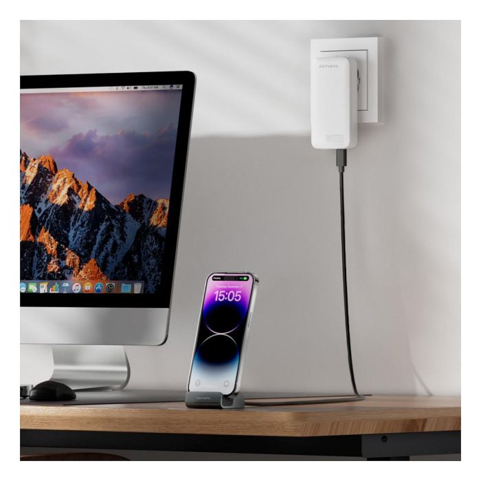 4smarts Estación de Carga VoltDock USB-C 60W Gris 541426 2