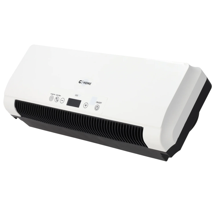 Calefactor Split de Pared PTC + Ventilador 1600W con Control Remoto y Temporizador Programable Blanco 5