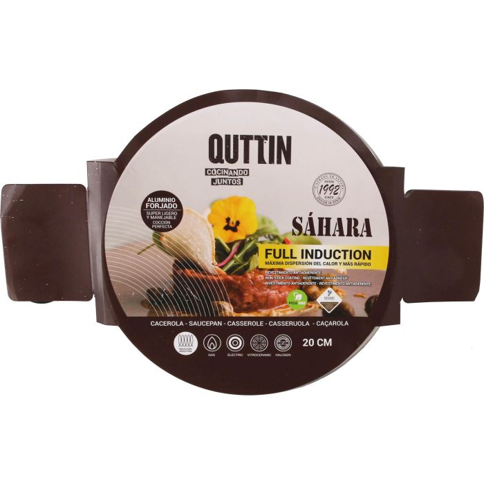 Cacerola 20 cm con tapa, full inducción, Sahara Quttin (4 Unidades) 3 Cacerola 20 cm con tapa, full inducción, Sahara Quttin (4 Unidades) 3