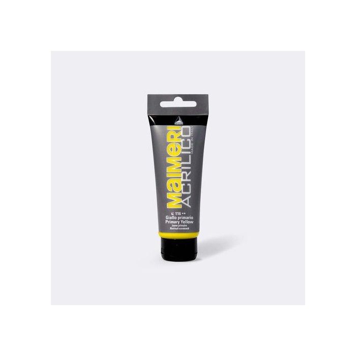 Pintura Acrilica Maimeri 75 Ml (Tubo) Amarillo Primario (Set de 3)