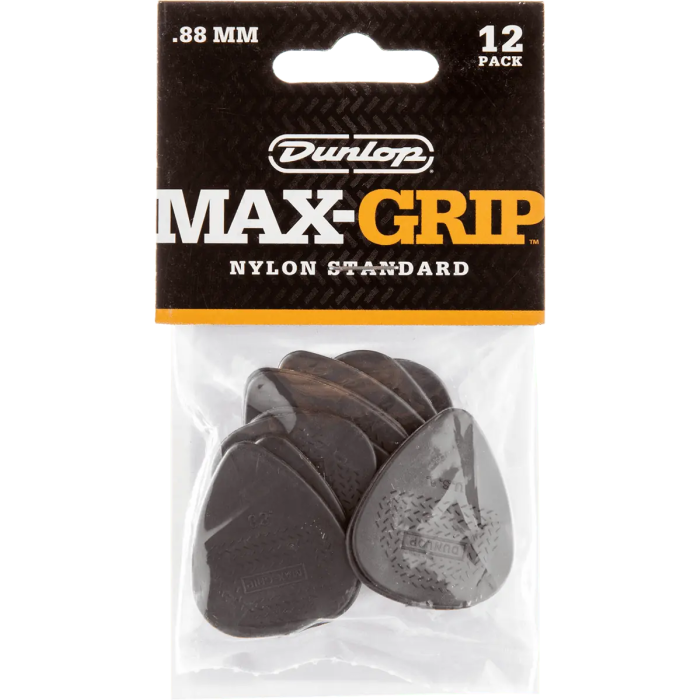 Dunlop Max-Grip Nylon Std Púa de Guitarra Estándar 0,88Mm - Pack 12 Unidades 1