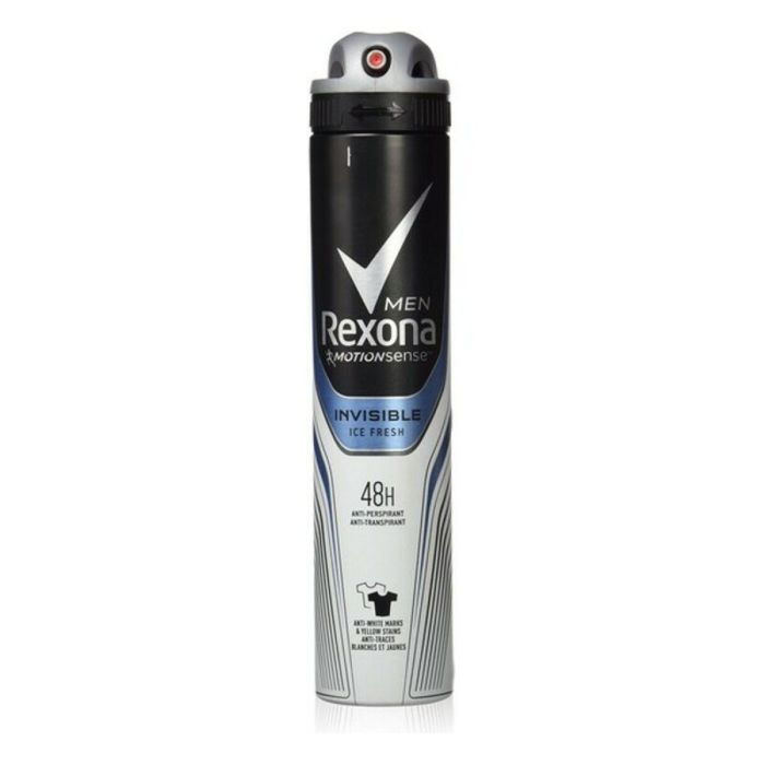 Rexona Men invisible desodorante anti-manchas sin alcohol ice fresh 200 ml vaporizador Rexona Men invisible desodorante anti-manchas sin alcohol ice fresh 200 ml vaporizador