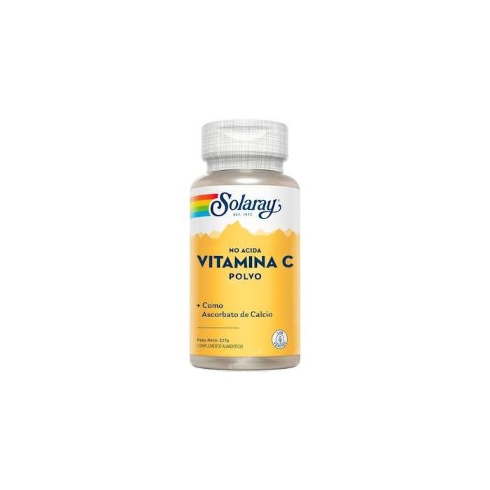SOLARAY Vit. C Power Nonacid Vit.C Crystalline 227Gr. Apoyo Nutricional Colágeno y Sistema Inmune