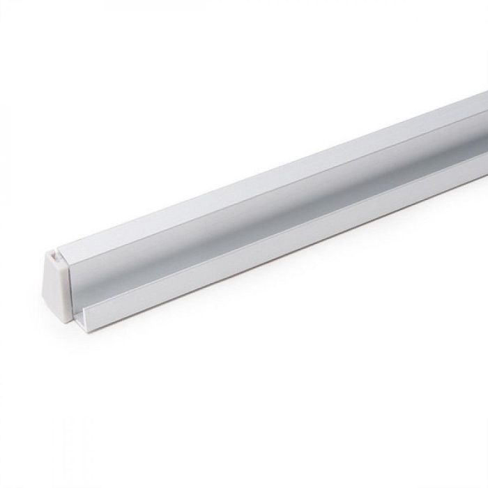 Perfíl Aluminio para Tira LED Estanterías Cristal 6Mm x 1M 2