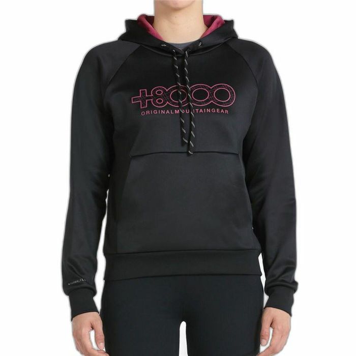 Sudadera con Capucha Mujer +8000 Liz Negro 0 Sudadera con Capucha Mujer +8000 Liz Negro 0