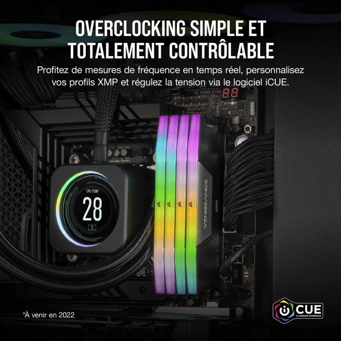Corsair CMH64GX5M2B5200C40 Memoria RAM DDR5 64GB (2x32GB) 5200MHz CL40 Vengeance RGB Intel XMP Negro 4 Corsair CMH64GX5M2B5200C40 Memoria RAM DDR5 64GB (2x32GB) 5200MHz CL40 Vengeance RGB Intel XMP Negro 4