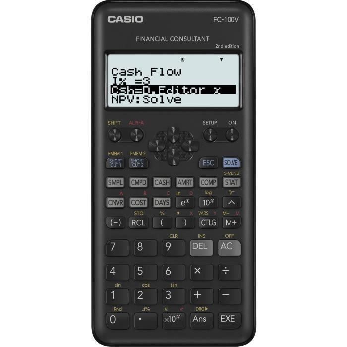 Casio Fc-100 V Calculadora Científica Programable, 4 Líneas LCD, 10+2 y 15 Dígitos, Gris 1