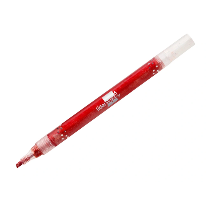 Liderpapel Rotuladores Efecto Purpurina Metalizada Punta Reversible Bolsa 6 Unidades Colores Surtidos 5