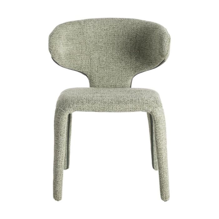 Silla Jaspeado Verde Tejido Salón 58 X 60 X 81 cm