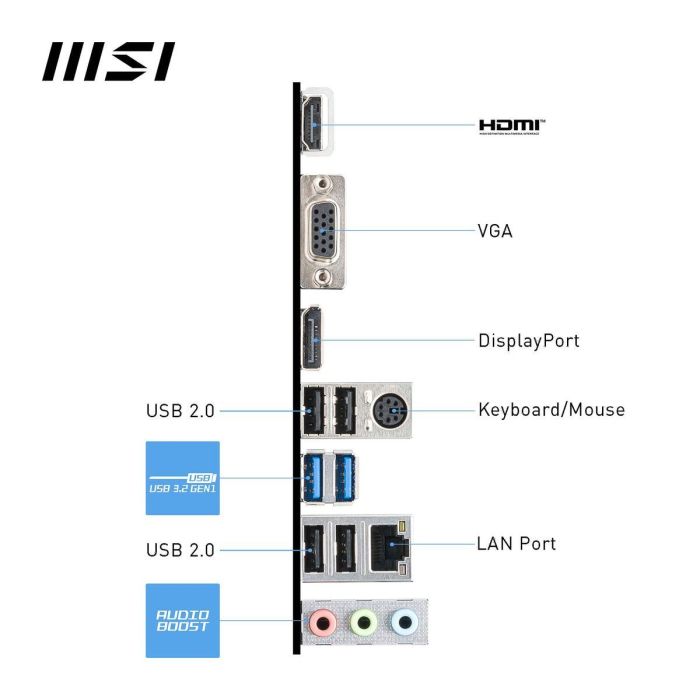 Msi MSI1701162253900 Placa base PRO H610M-G Intel H610 LGA 1700 micro ATX 13 Msi MSI1701162253900 Placa base PRO H610M-G Intel H610 LGA 1700 micro ATX 13