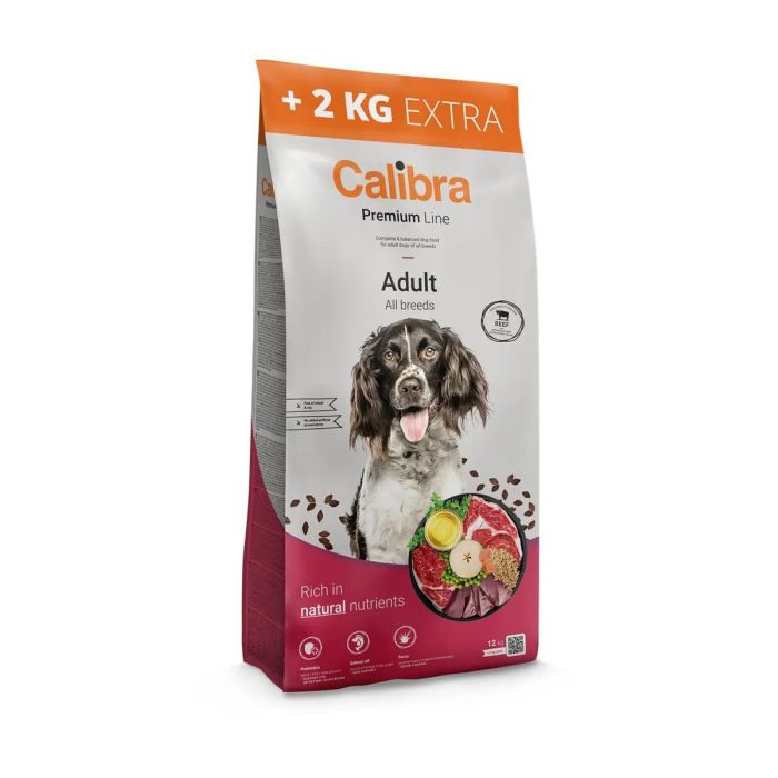 Calibra Dog Premium Line Adult Ternera 12+2 kg