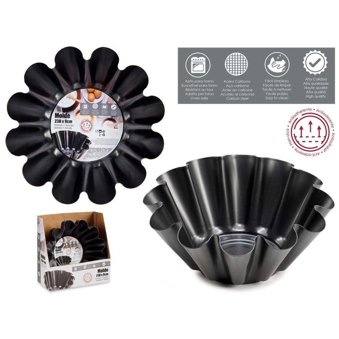 Molde Flanera Metal 23Cm Kinvara (24 Unidades) Molde Flanera Metal 23Cm Kinvara (24 Unidades)